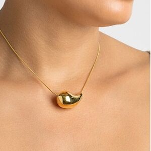 Gold Modern Sculptural Necklace